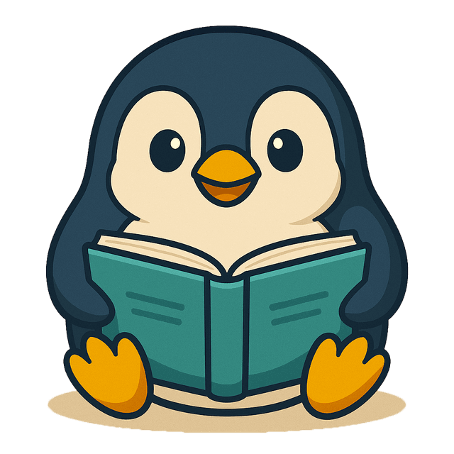 Penguin with laptop